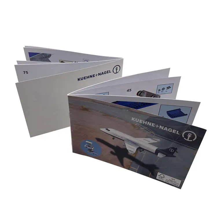 FSC Custom Printing Service Leaflet Art Paper Instruction Book Leaflet Manual Instruction Brochure