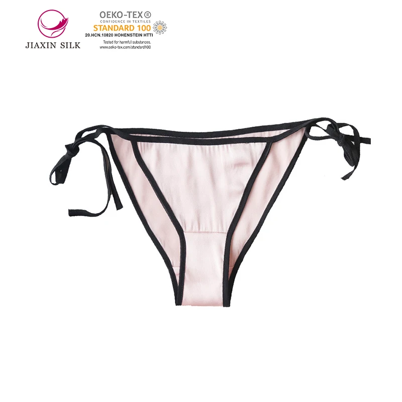 Custom silk panties lower ordered sexy thong 100%mulberry silk panties real silk underwear set