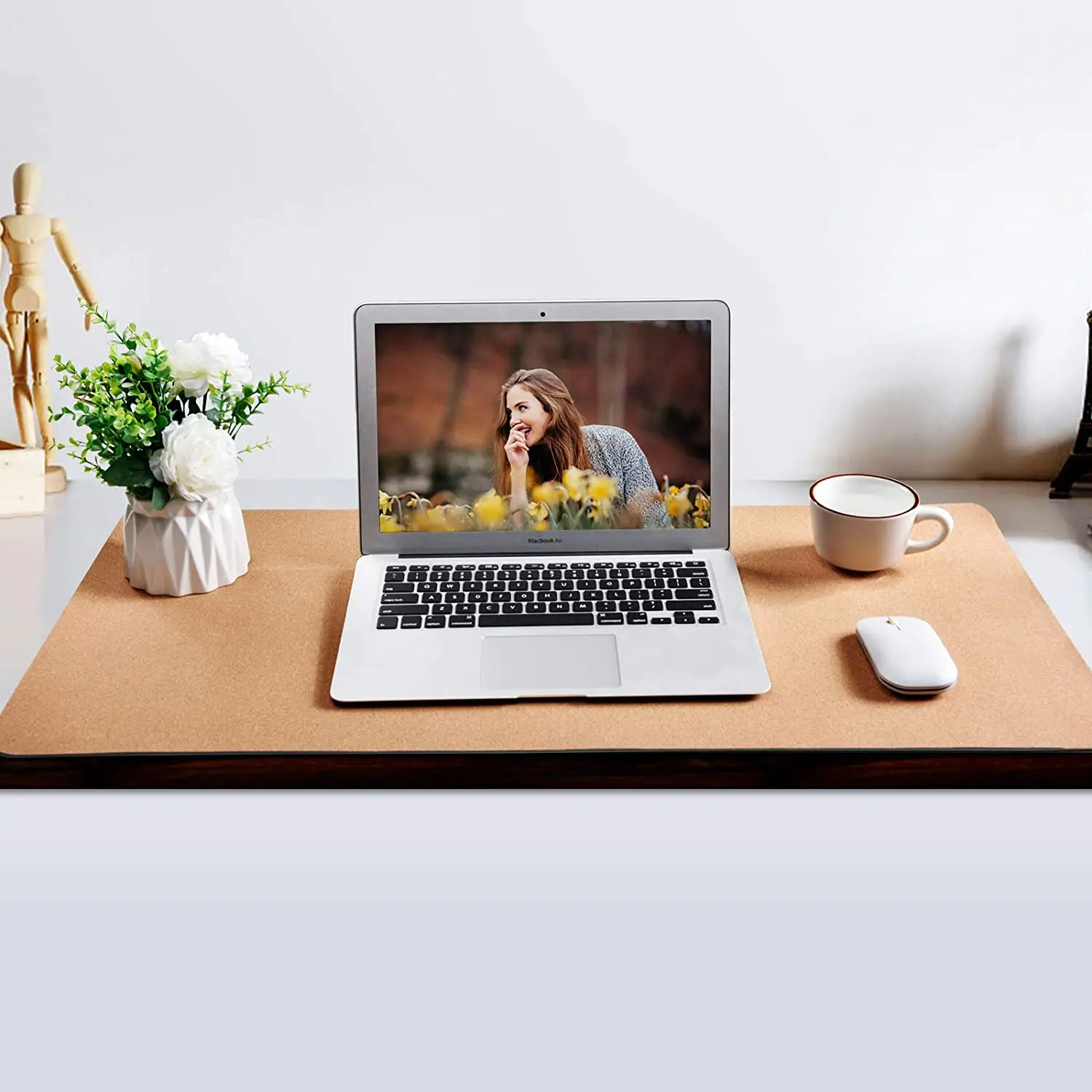 
Non-Slip Laptop Desk Pad Mat,Waterproof Desk Writing Pad Waterproof Stained Pu Leather Mouse Pad 