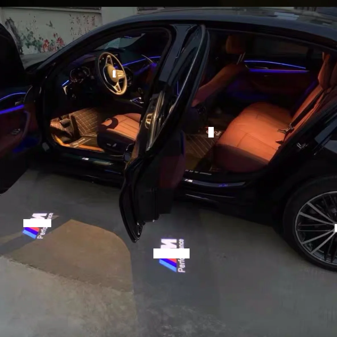 MRD Fit for BMW all series Car HD Puddle lights with glass lens door light universal use and special use for G20 G21 G28 i3