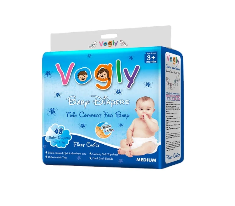 Free Samples Cheap Price Sleepy Baby Diapers Super Soft Cotton baby nappies PE film PP sticky tape