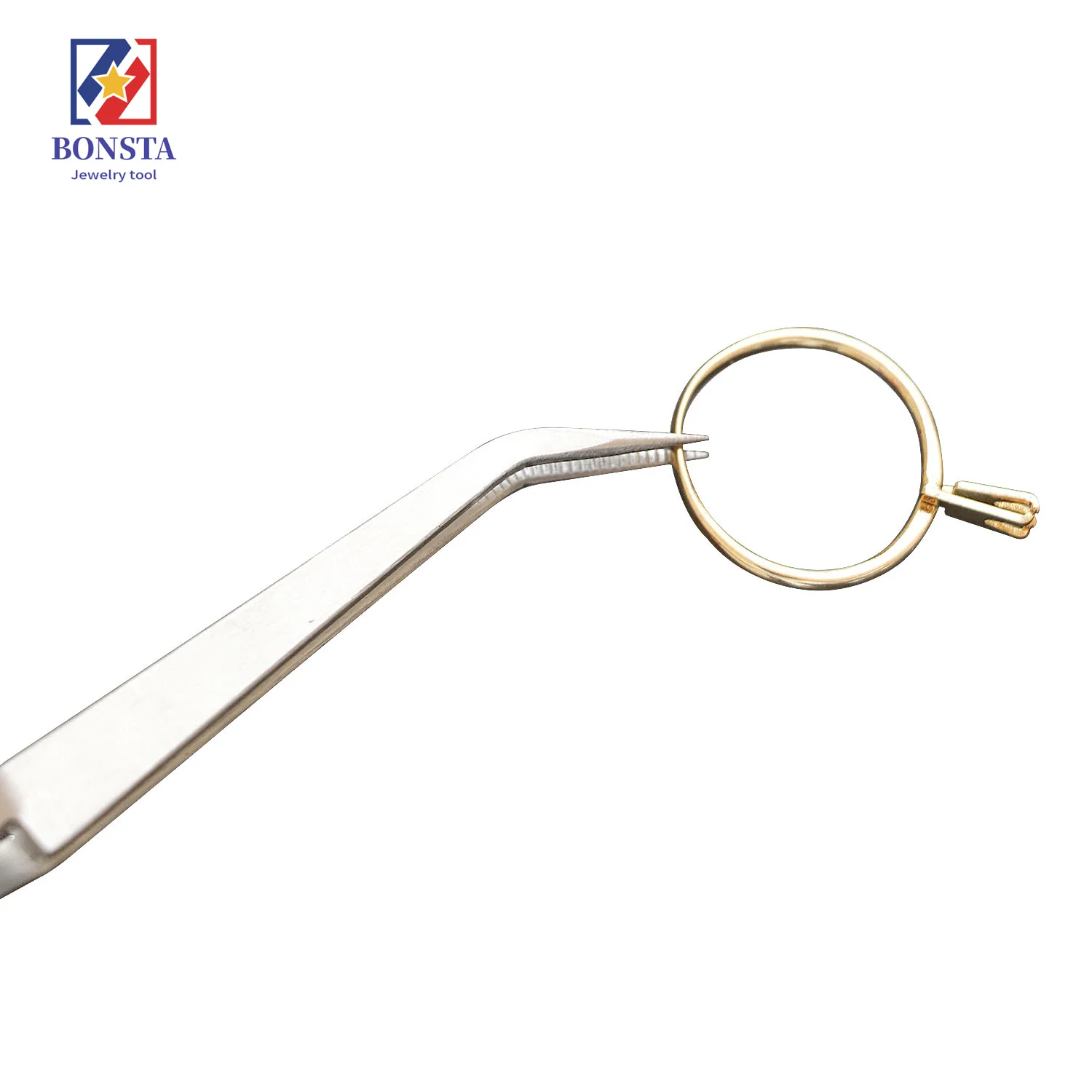 Stainless Steel Cross Lock Tweezer High quality Tweezers Jewelry Tool