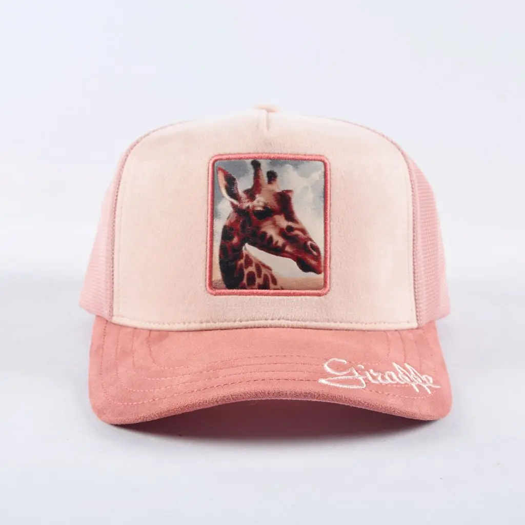 Fashion Design Popular Embroidery Giraffe Trucker Hat Oem Gorras Personalized Custom Print Animal Logo Patch Baseball Cap Sports