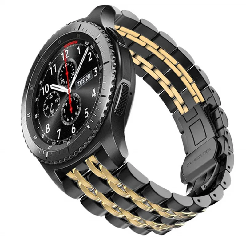 Luxury Smartwatch Metal Band Stainless Steel Wrist Band Strap For Samsung Galaxy 3 Watch 20mm 22mm Gear S3 S4 Bands