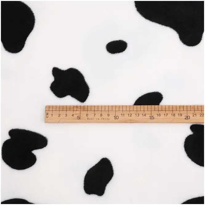 230GSM Dairy Cattle Printing Colorful Polyester Flannel Fleece Fabric Cartoon