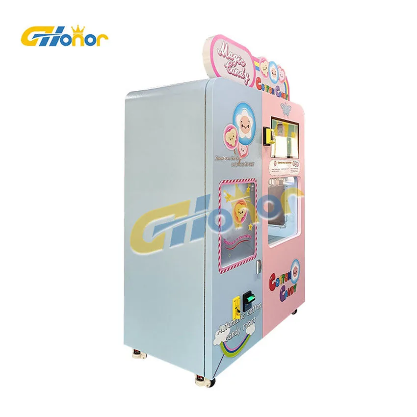Machine cotton candy maker  professional automatic can  sugar candy smart automatic fairy floss buy vending machine cotton candy