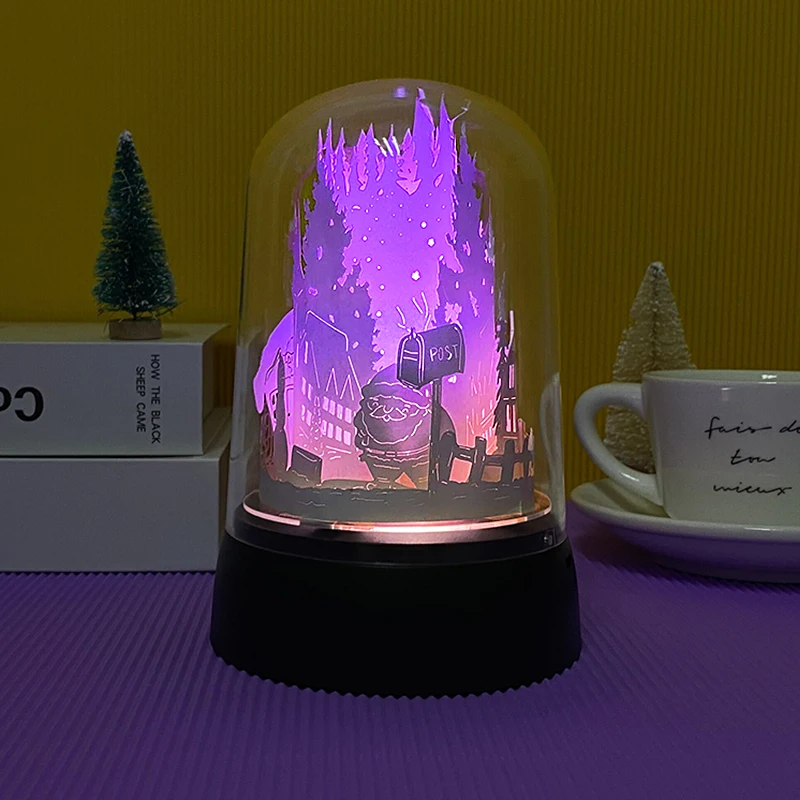 Прямая поставка с фабрики рождественские светодиодные 3D светильники для украшения на Хэллоуин бумажные деловые и рекламные