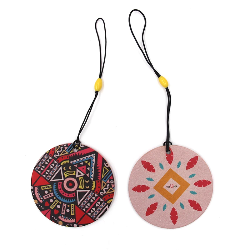 Wholesale products promotion gifts custom design decorative hanging perfume paper car air freshener