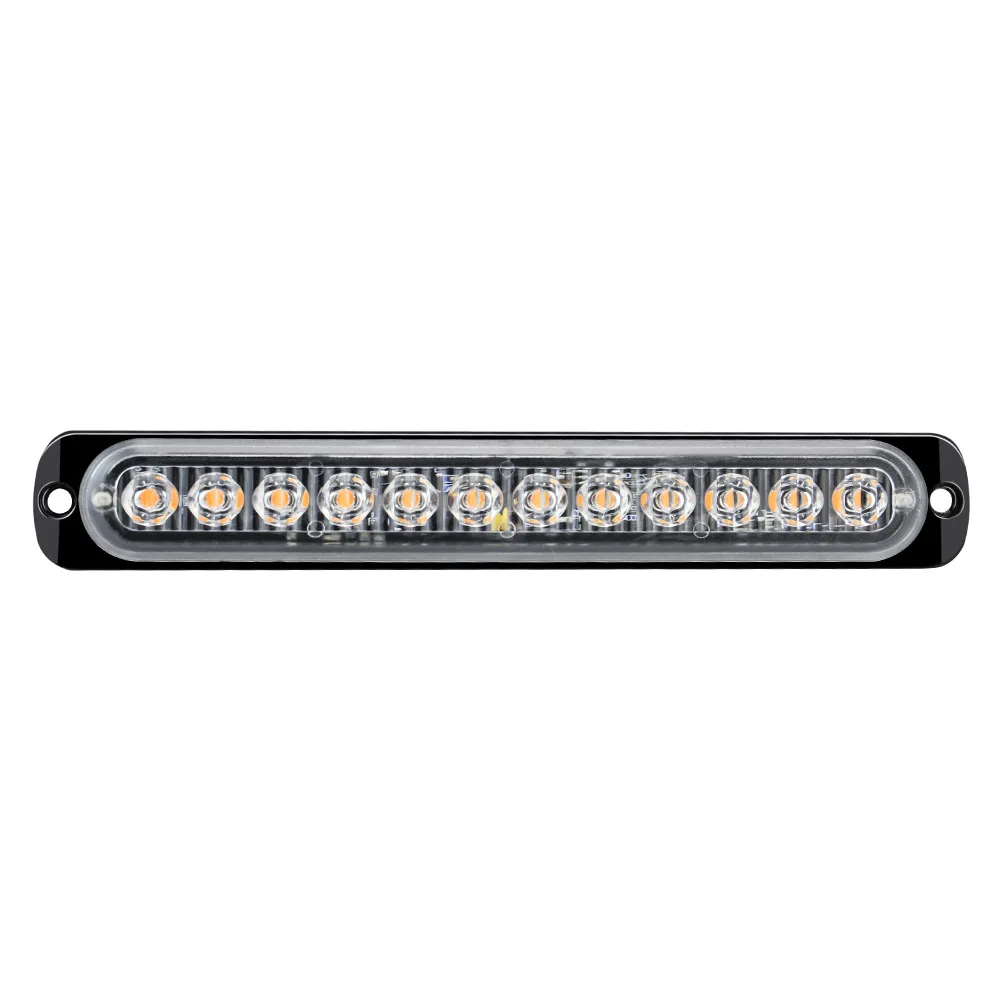 Auto lighting system 12-24V truck side lamp strip ultra-thin side flash light 36w 12LED strongpoint signal warning lights