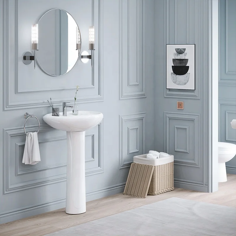 Goodone Mini Small Round Basin And Pedestal Commercial Hand Wash Sink