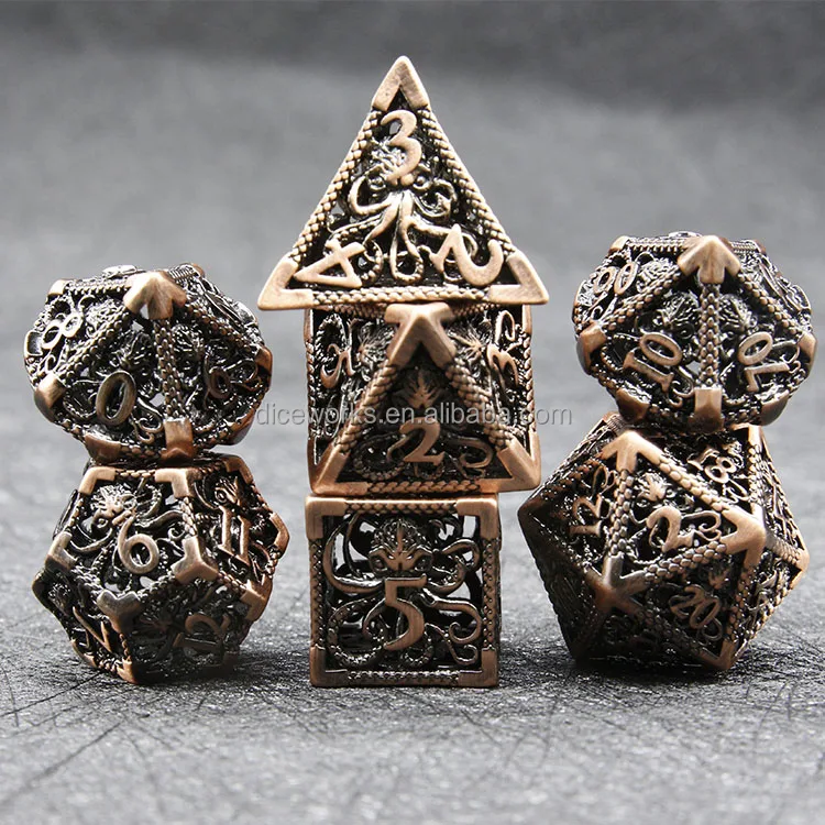 Поставка игрального кубика от производителя Cthulhu металлические кубики DND