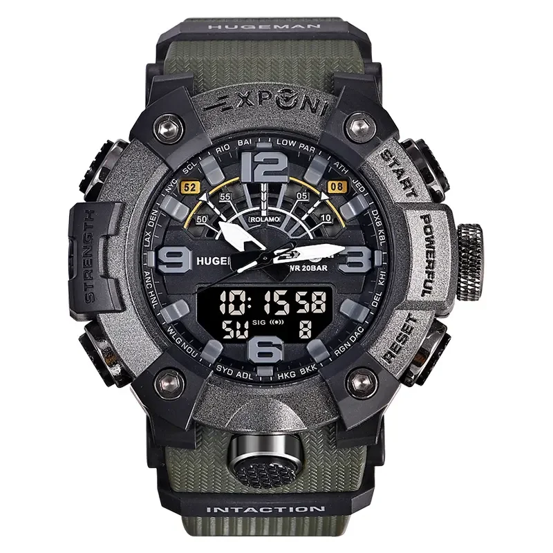 Custom Logo Cheap Black Luxury Private Label Analog Sport Waterproof Men Digital Original Digital Watches