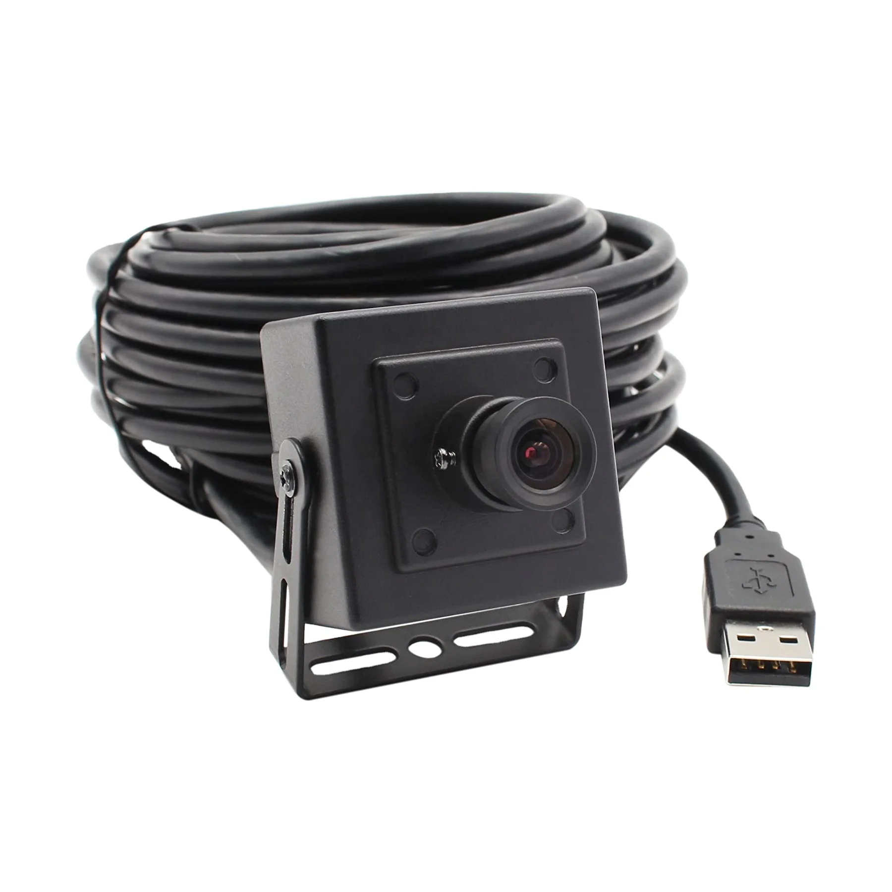 ELP camera usb 2 megapixel with black case and 3.6mm lens for all kinds of CCTV surveillance camera system,machine vision system