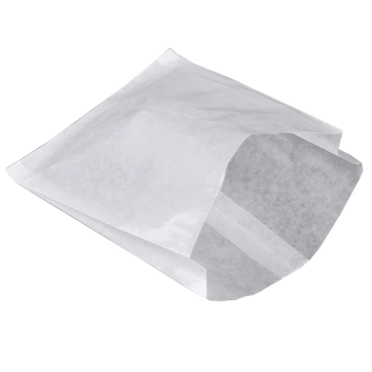 Manufacturing Grease Proof Parchment Wax Packaging Sandwich Cookie Pastry Glassine Paper Bag for Food Snack