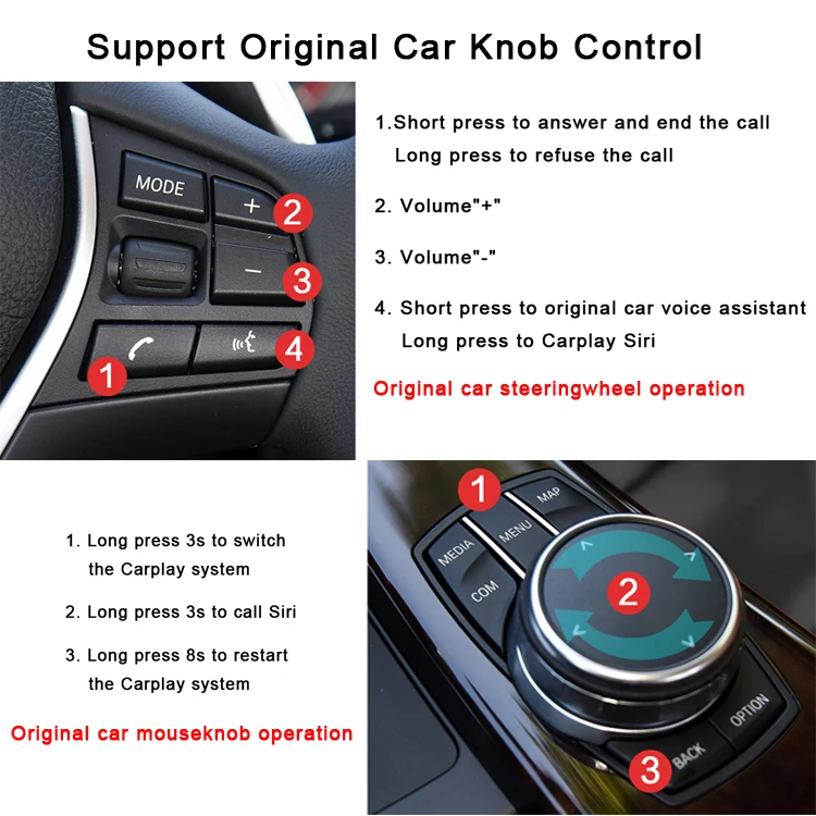 NBT System Wireless Android Auto Vehicle Gadget Carplay For BMW F48 F25 F26 F15 F16 2012-2018