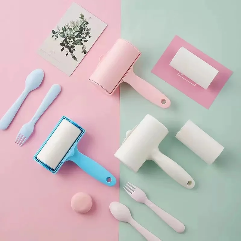 Popular pet Hair cat dog Hair Remover roller cloth plastic Lint Sticky Clothes Cleaning  Lint Roller