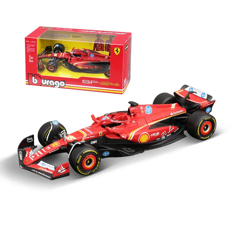 2024 Bburago 1/43  SF24 #16 Charles Leclerc RB20 #1 Max Verstappen F1 Racing Alloy Diecast Metal Formula One Model Toys Car