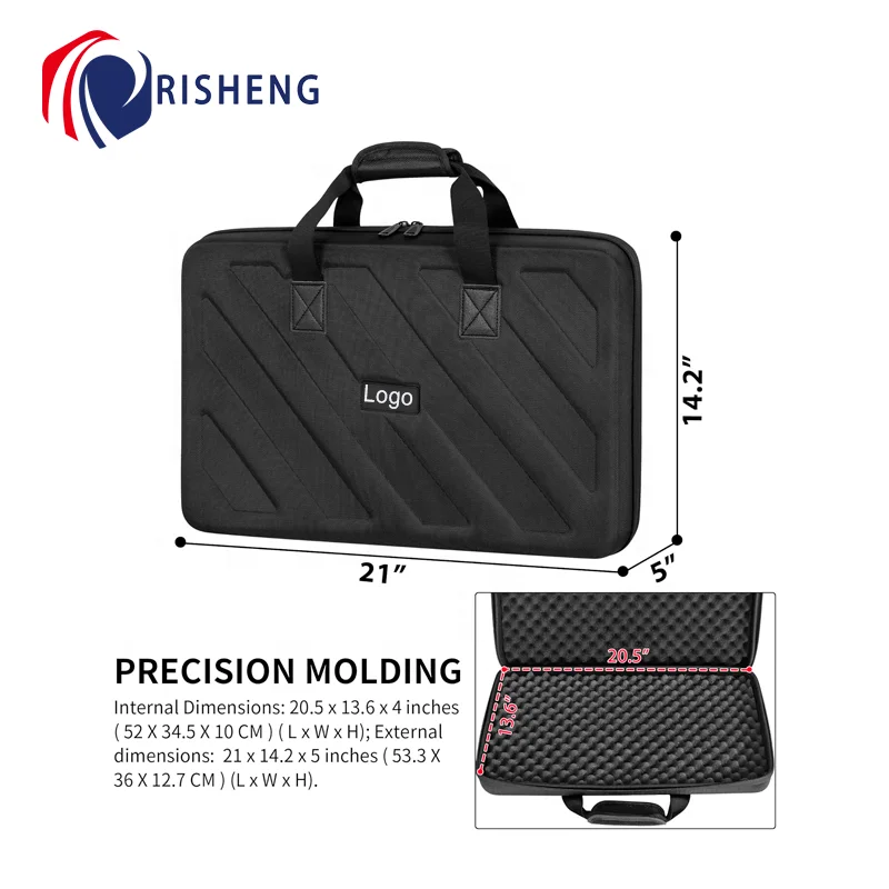 Lightweight Molded Hard EVA Protective Storage Case Fits for DDJ-FLX4 / DDJ-400 / DDJ-SB3 SB2 or DDJ-RB 2-Channel Controller