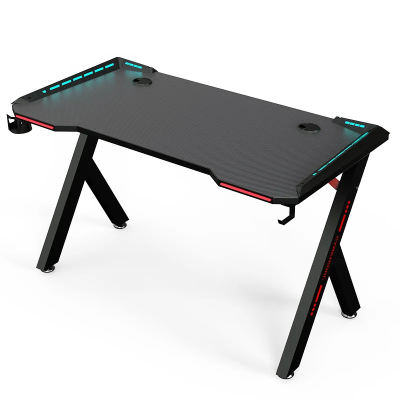 
Professional Ergonomic Morden RGB light gaming table pc computer office gaming desk 