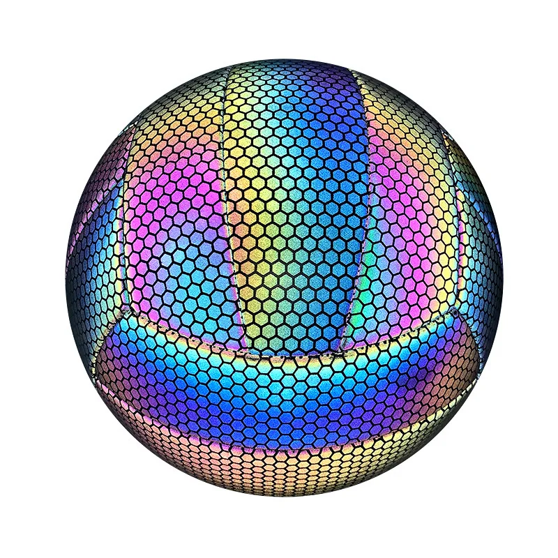 2021 свет со встроенной камерой записи флэш-памяти в темное время суток футбол светящиеся светоотражающие Футбол голографическая футбольный мяч