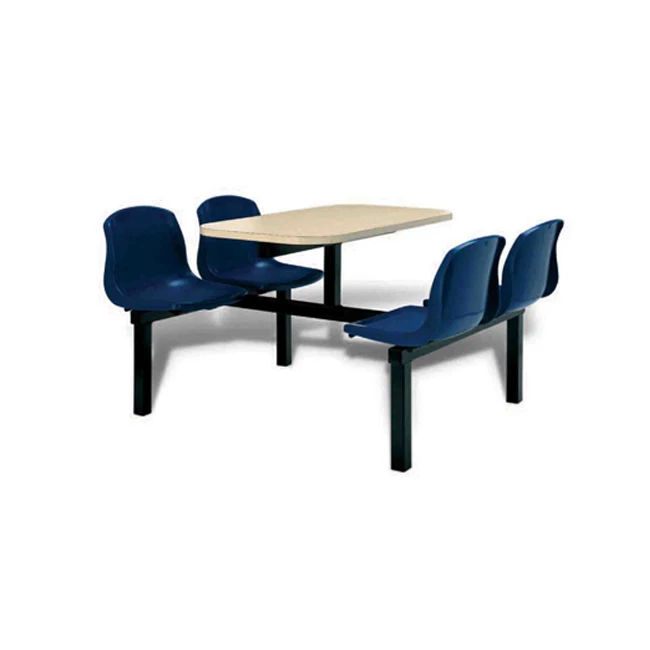 folding chair 4seats dining tables set school furniture canteen folding table chairs set for sale