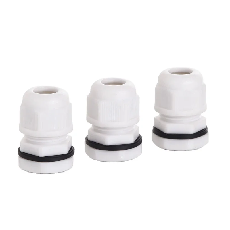 Factory Supply Attractive Price Nylon Cable Glands black Joint M12 M16 for 4mm-8mm Dia Cable Wire