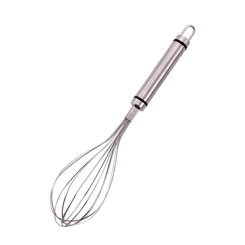 Заводская цена, одиночный вращающийся венчик, кухонные инструменты, ручной миксер, портативный набор венчиков, металлический ручной венчик для яиц из нержавеющей стали