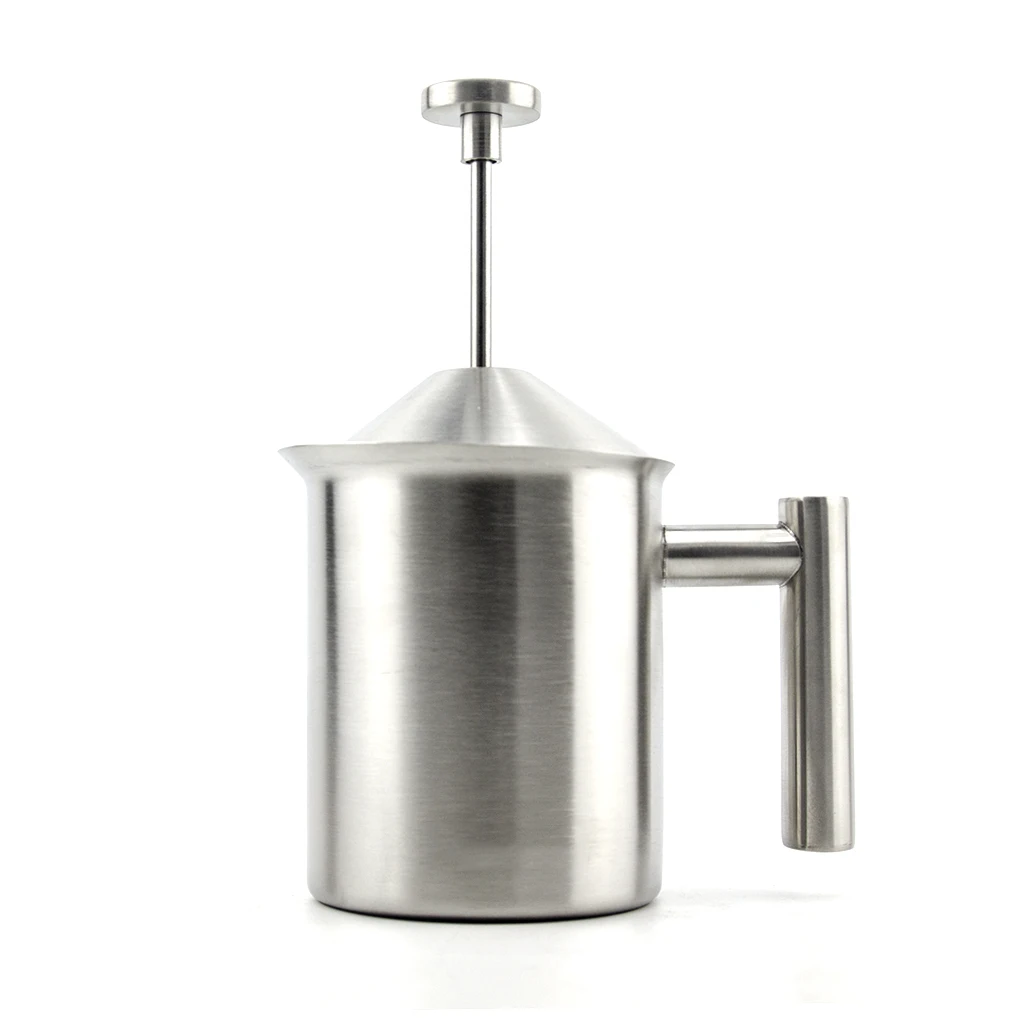 Кофе капучино латте шоколад 500 мл 16 унций двухслойный сетчатый фильтр 304 из нержавеющей стали ручной кувшин для вспенивания молока