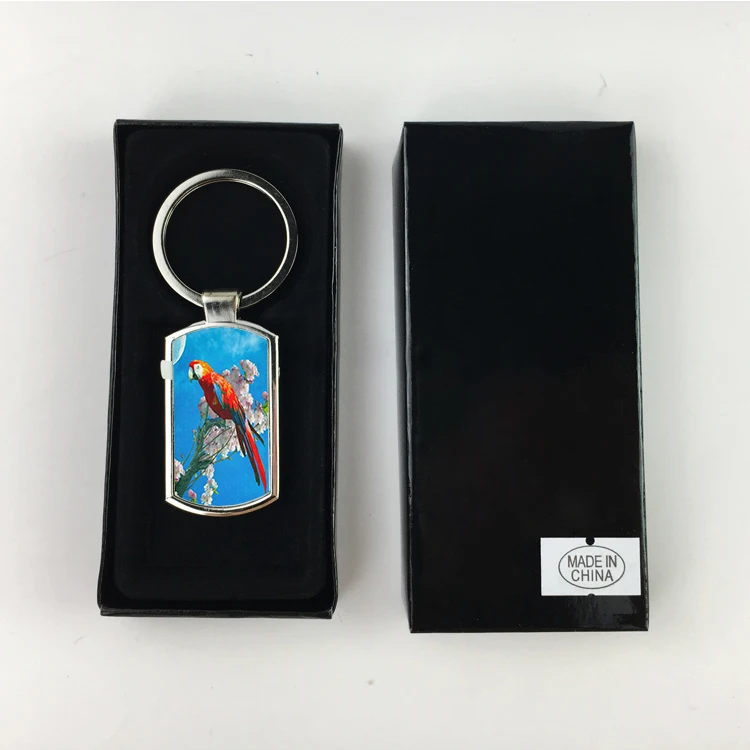 2024 New Teardrop-Shaped Metal Keychains for Sale Sublimation Blank Heat Transfer Stock Made of Alloy Aluminium Enamel Printing