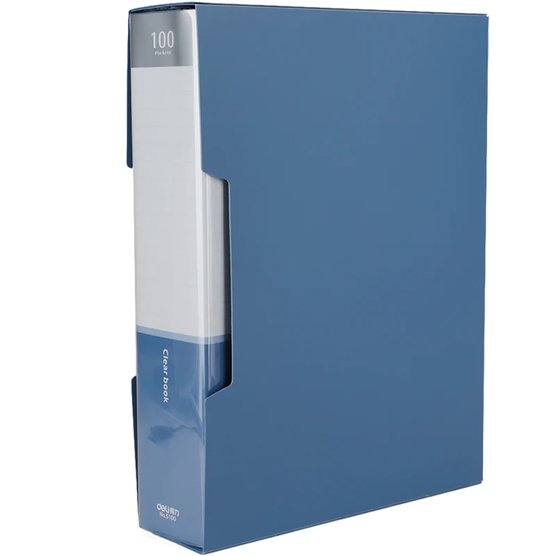 100 Pocket Protector Presentation Book A4 Size 200 Page Capacity Available for Report Sheets Artworks Music Sheet Clippings