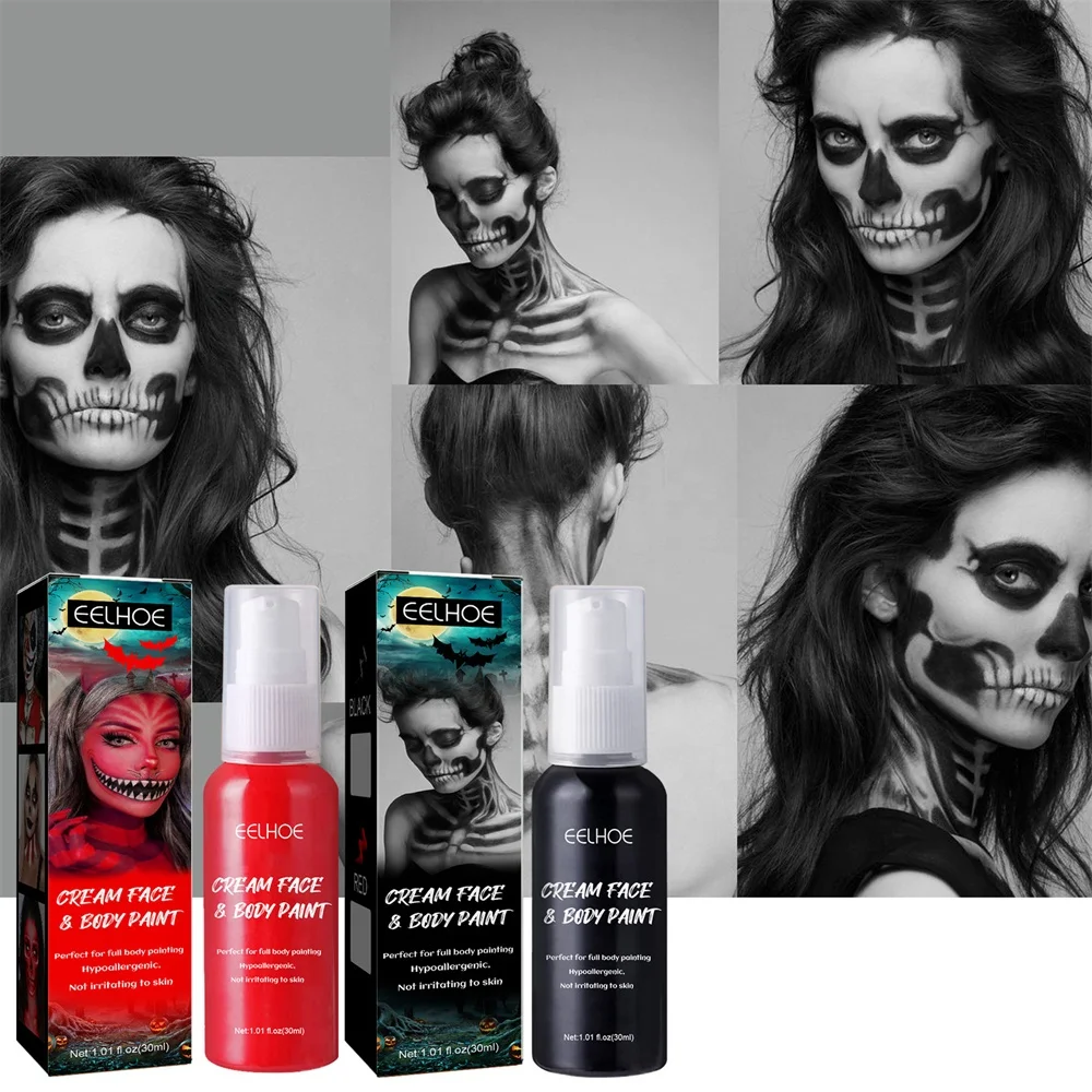OEM EELHOE 30ml Halloween Makeup Body Painting Horror Face Paint Vampire Zombie Clown Party Special Effects Cosplay Makeup