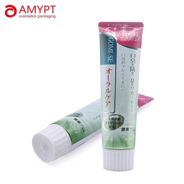 Food Grade Plastic Cosmetic Toothpaste Packaging PE Tube