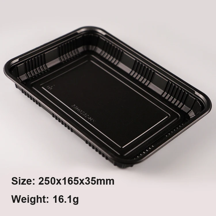 Disposable plastic meat tray frozen fast food packaging take out PP food tray
