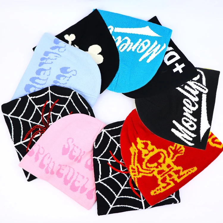 Индивидуальные шапки, оптовая продажа, вязаная шапка с логотипом на заказ, 100% акриловые шапки бини для взрослых