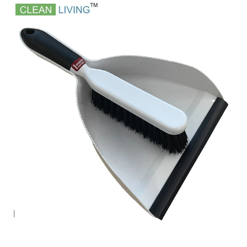 Dustpan and Brush Set with soft lip for Table Cleaning