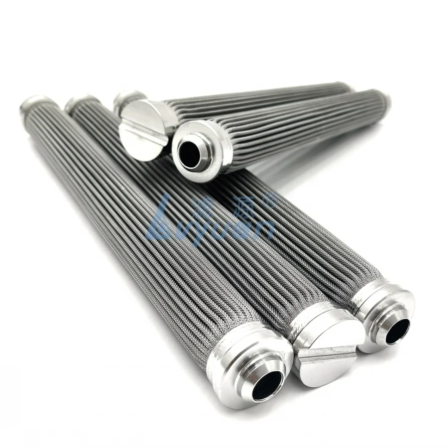 0.1 0.2 1 10 Micron Sintered stainless steel Metal powder Filter cartridge for gas liquid oil removal