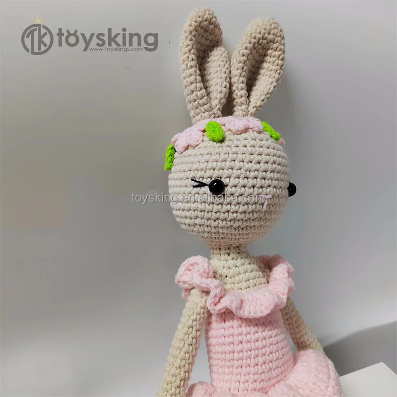 TK Ballerina bunny crochet stuffed animal amigurumi toy handmade crochet bunny Girl Doll gifts