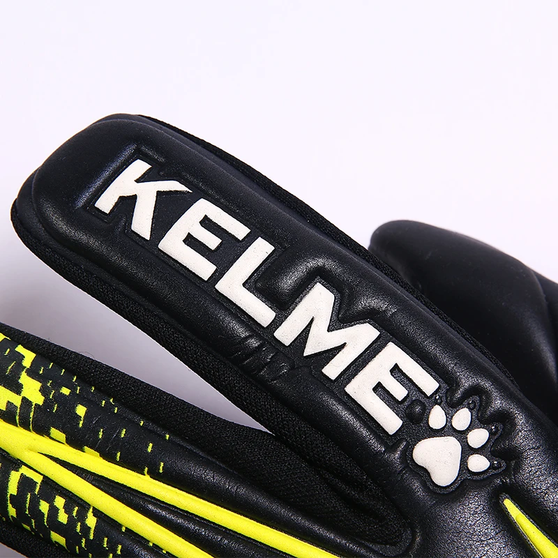 Индивидуальные мужские тренировочные футбольные перчатки KELME для клубной команды профессиональные полиуретановые латексные лагерные вратаря