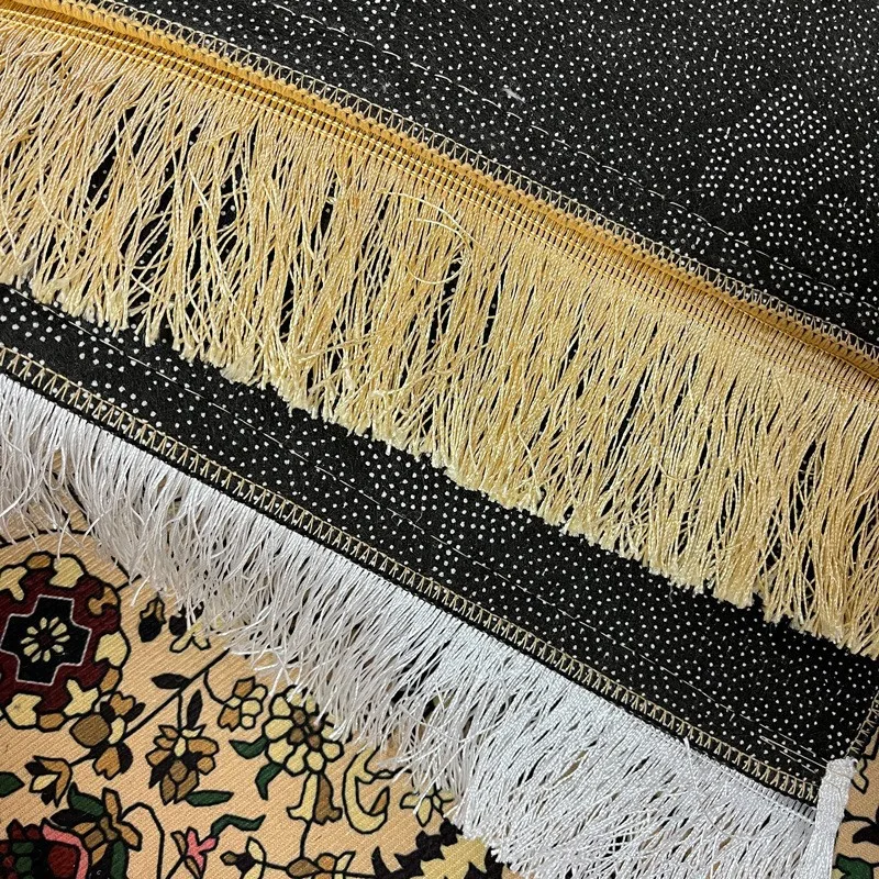 Хрустальный бархатный мусульманский Молитвенный Ковер Tapis De Priere печатные молитвенные ковры с бахромой Рамадан подарок