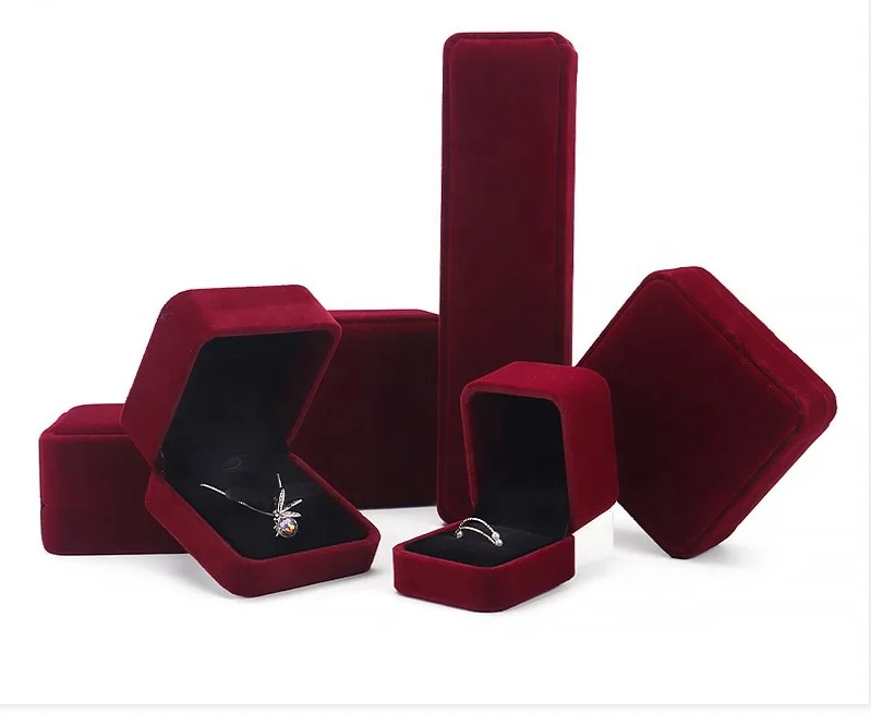 Wholesale Luxury Engagement Ring Box Fashion Jewelry Case Gift Boxes for Rings