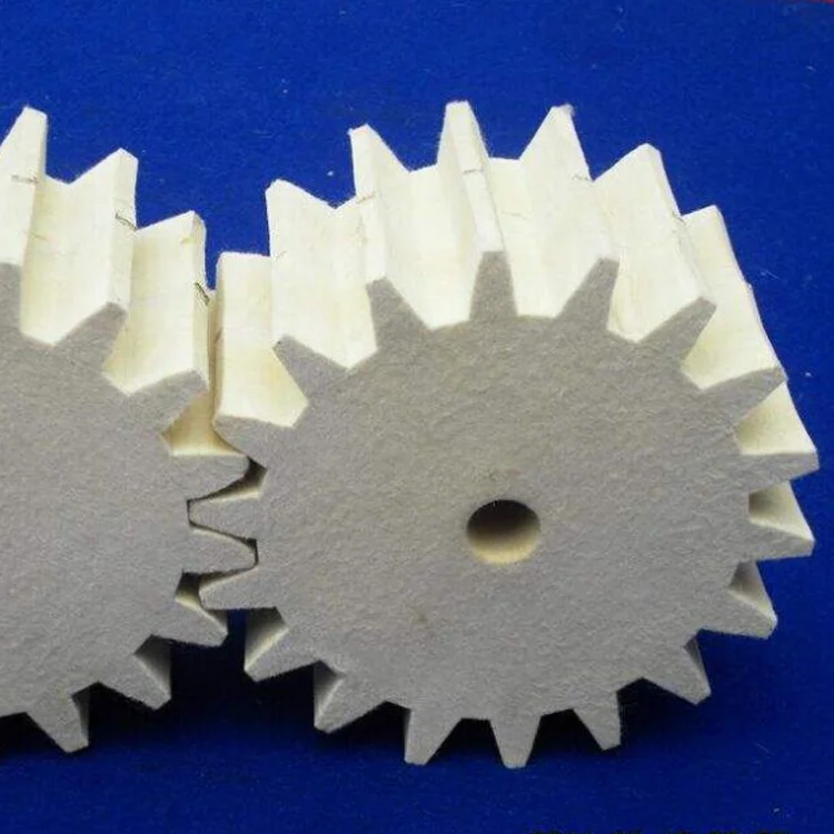 Special Offer Industrial Use Oil Absorbing Pure Felt Grinding Wheel Spur Gear White Wool Felt Gear For Machinery