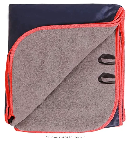 Customization Roll UP Warm Fleece Recycled Camp Blanket