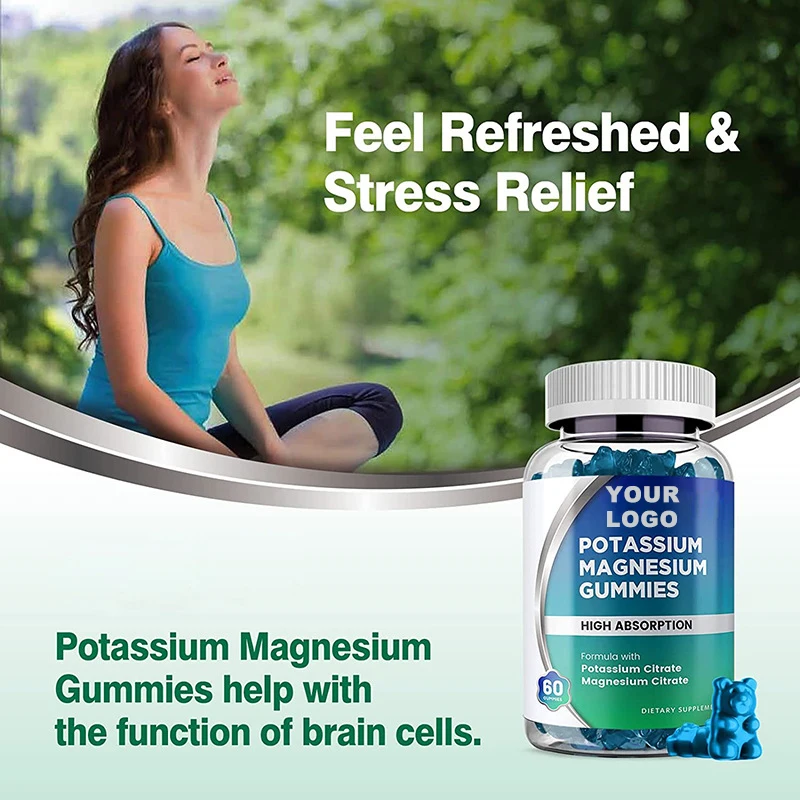 Top Manufacturer Sugar Free Pectin Sea Moss Gummy Vegan Calm Calcium L-Threonate Potassium Magnesium Glycinate Gummies