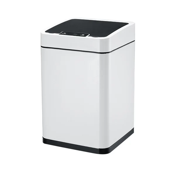 Stainless Steel Sensor Waste Bin Electric Automatic Open Smart Infrared Sensor Large Dustbin