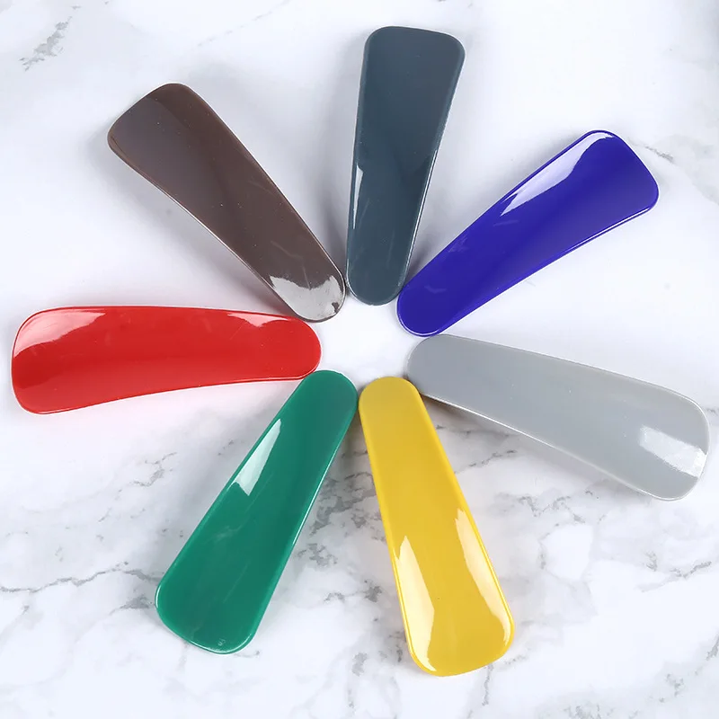 Hotel shoe horn plastic colorful short shoehorn