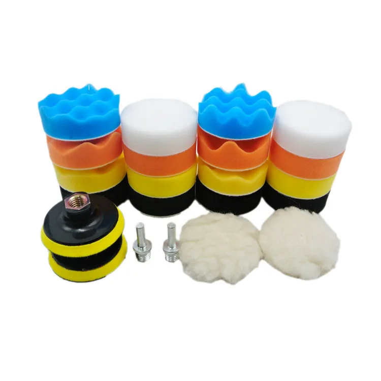 Car Foam Drill Polishing Pad Kit Buffing Pads SATC 22pcs 3inch 3 Inch 80mm SA56301 CN;SHG 1.2inch/1.4inch Round 8mm OEM