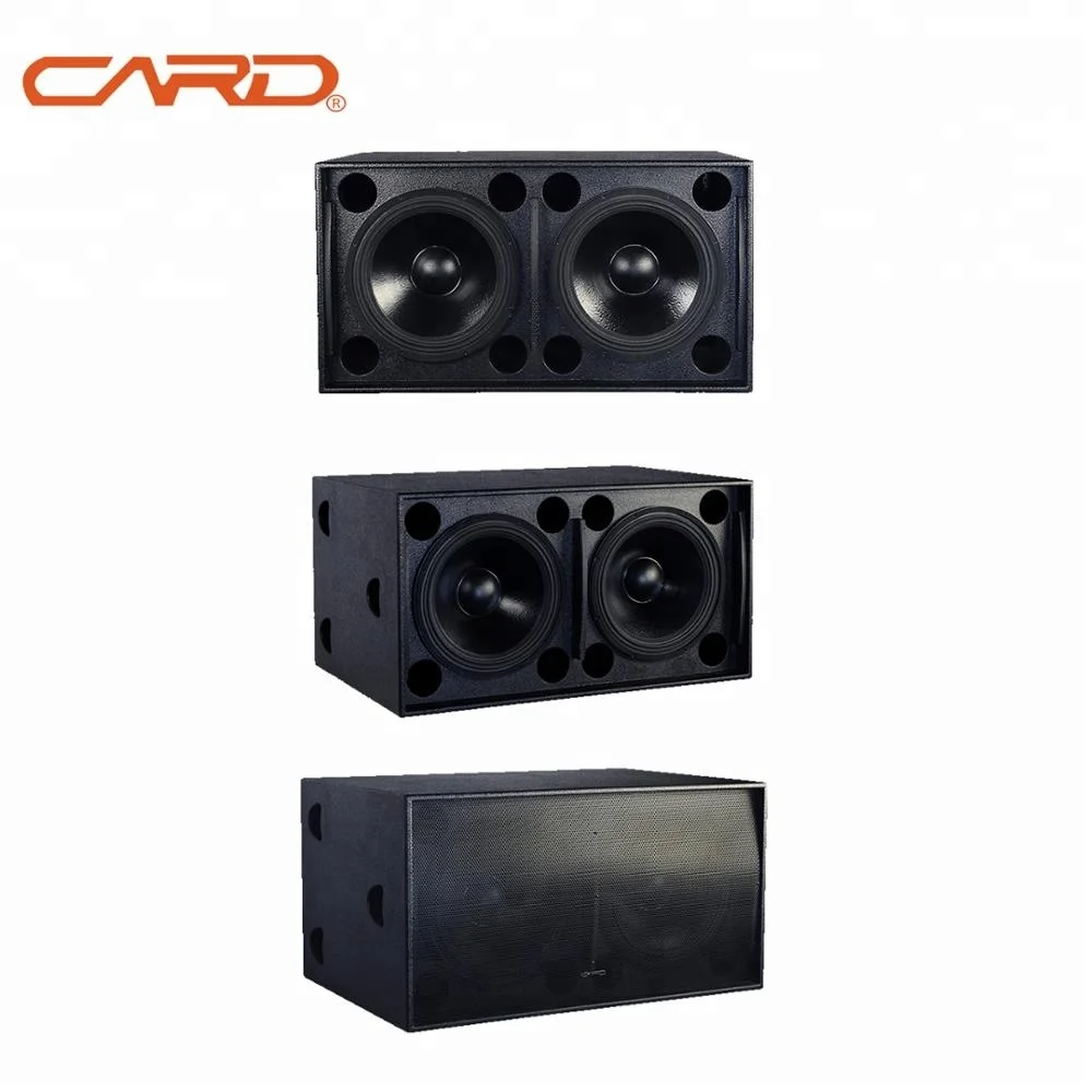 Sound system pro loudspeaker double 18 inch subwoofer 1200W birch plywood night club passive audio equipment