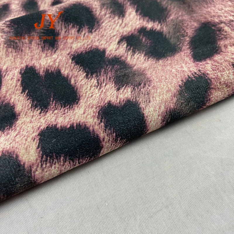 Good quality factory directly coat pattern fabrics dress digital print velvet fabric for clothing