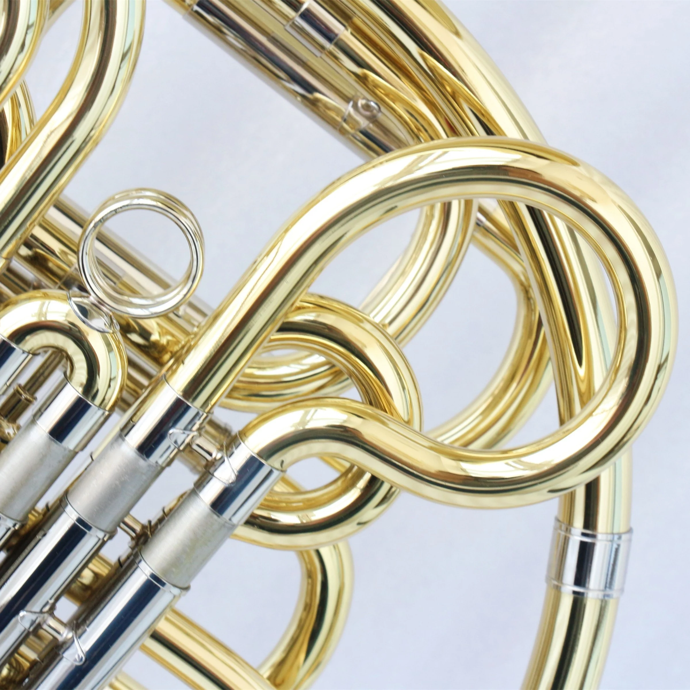 Professional Big Size Separated Bell French Horn Clear Plate BB Tone 4-Key Double French Horn Factory Price French Horn