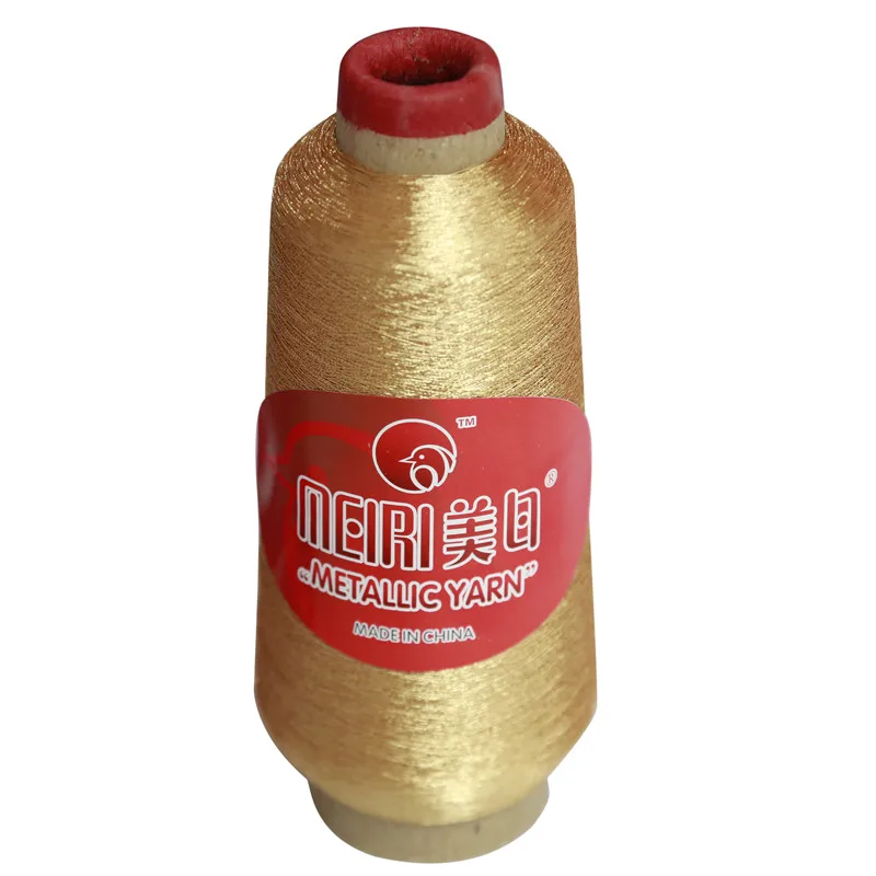 
S Type Polyester Metallized yarn Metallic embroidery thread Yarn With Different Colors 